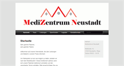 Desktop Screenshot of medizentrum-neustadt.de