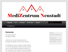 Tablet Screenshot of medizentrum-neustadt.de